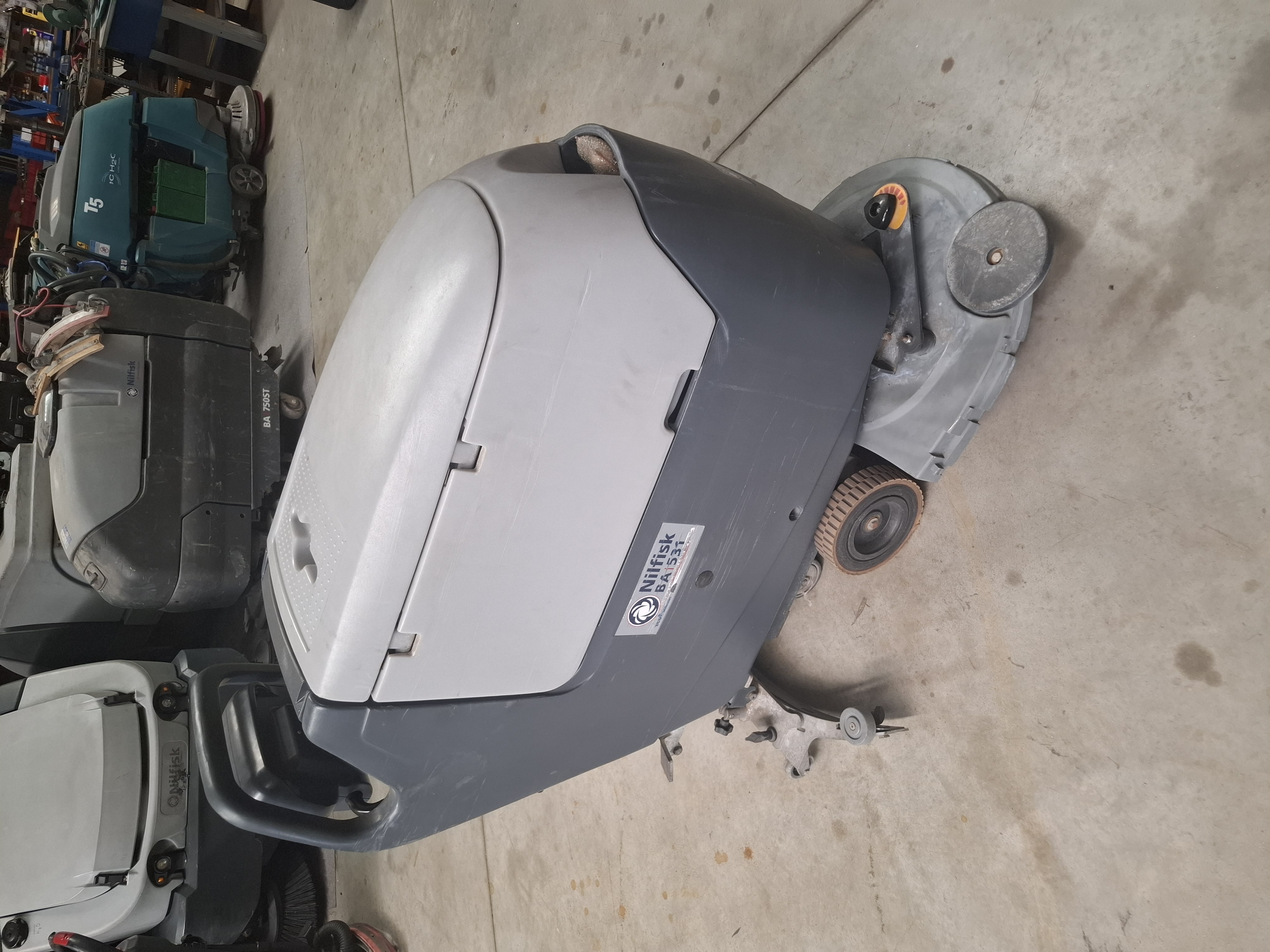 Used Nilfisk BA531 walk-behind floor scrubber